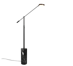 Fiore Floor lamp- Black/ Nickel Finishes