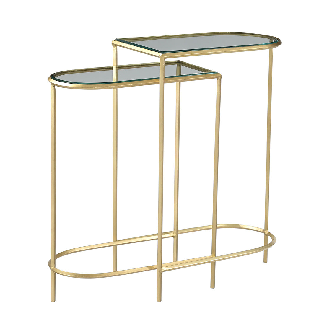 Larga Set of 2 Side Tables - Brass