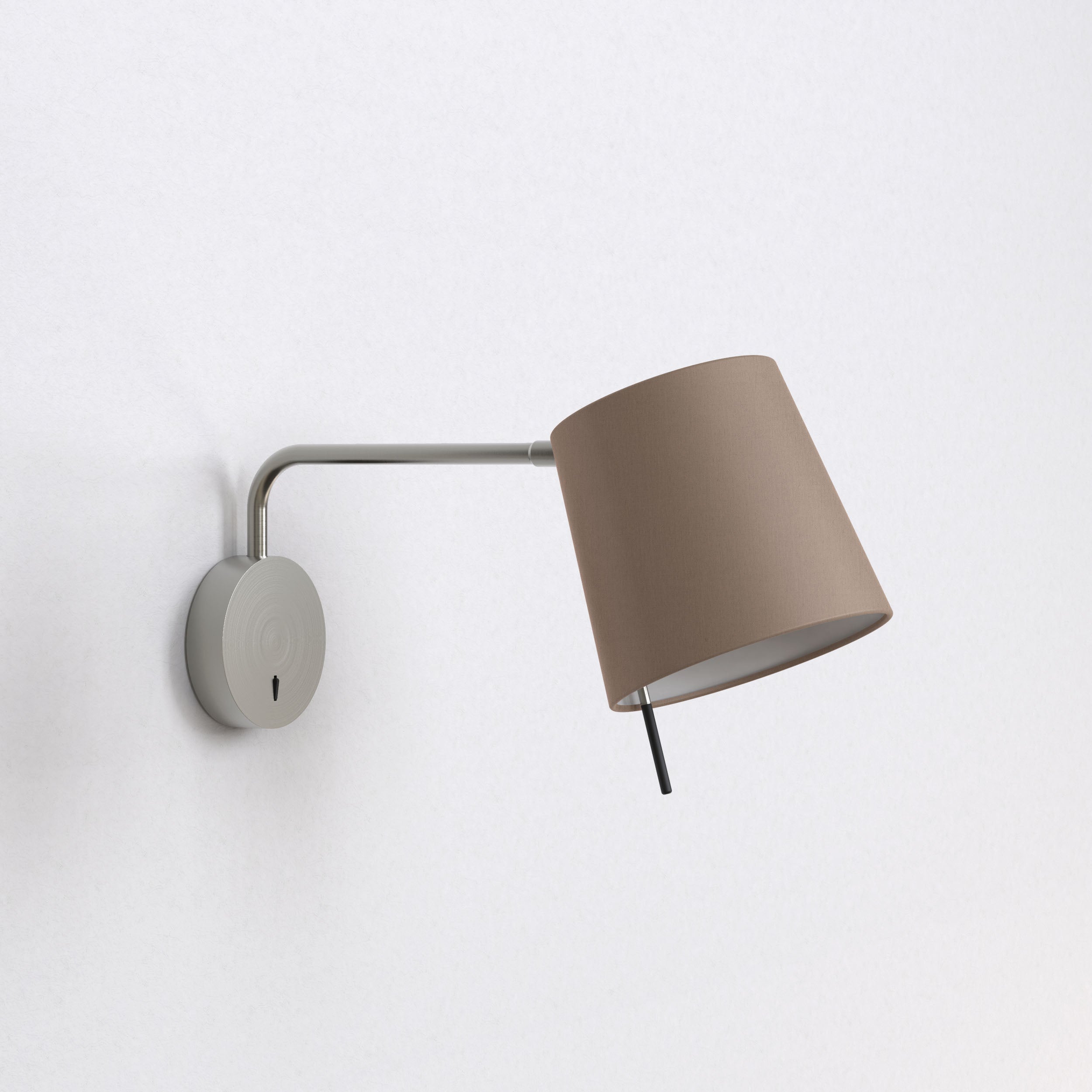 Mitsu Swing Arm Wall Light- Matt Nickel/Bronze
