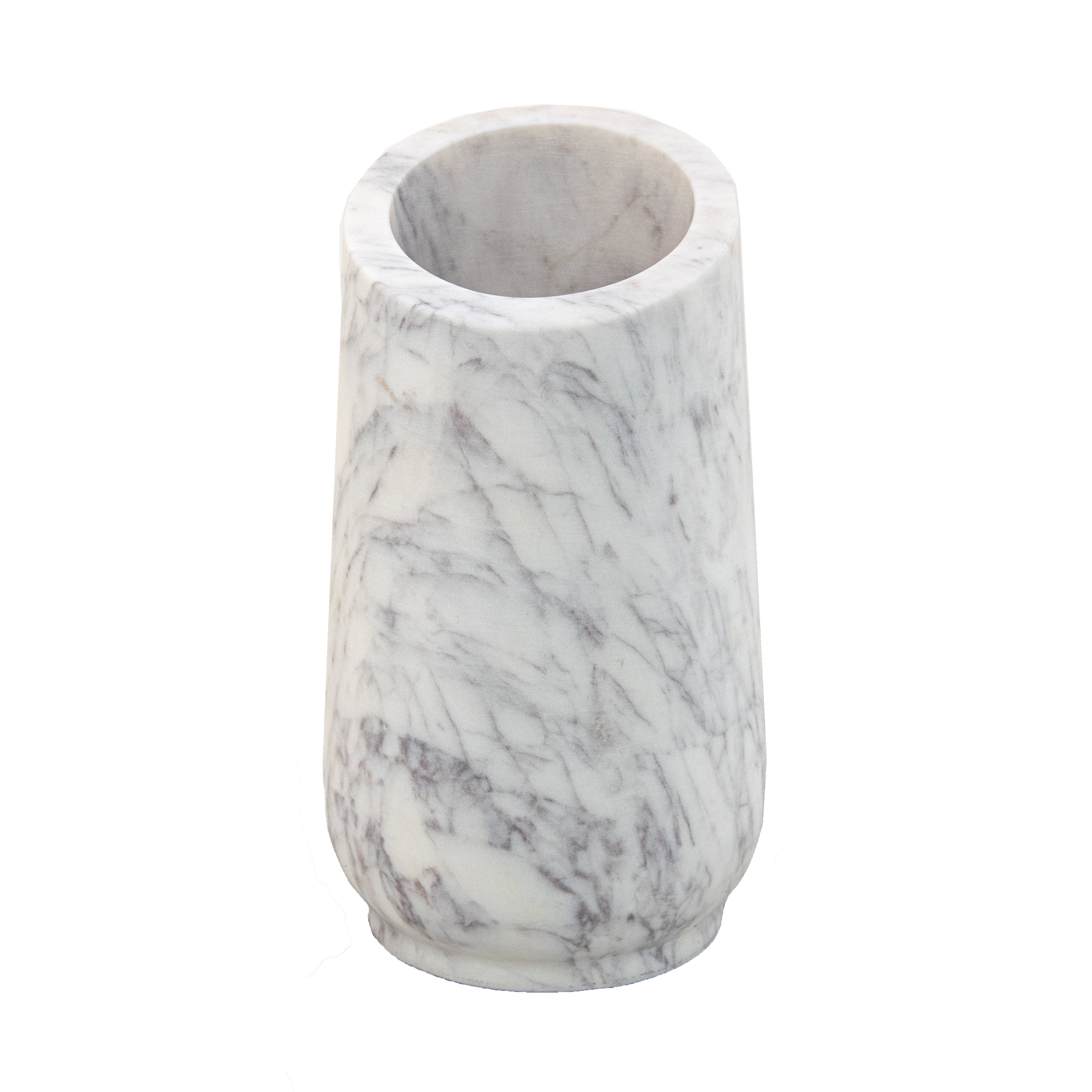 Arlet Vase - White/Black Marble