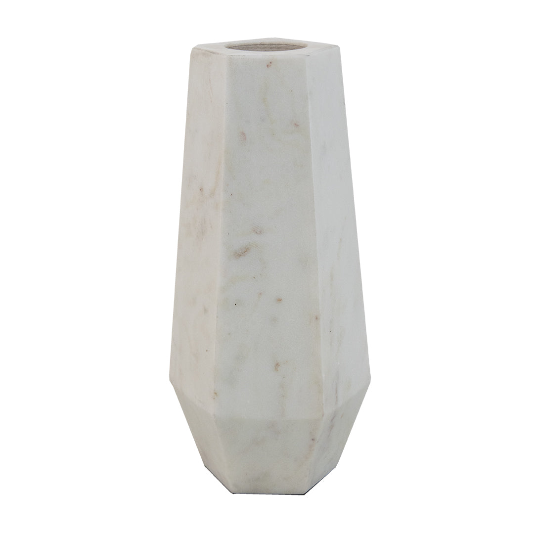 Alora White Marble Vase - Small/Large