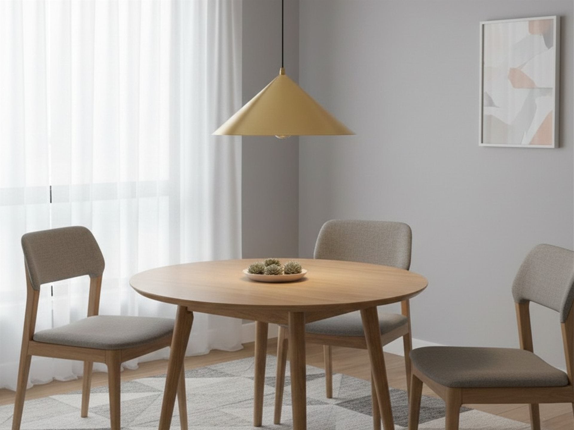 Garcia Pendant- Brushed Steel/ Brushed Brass Finishes