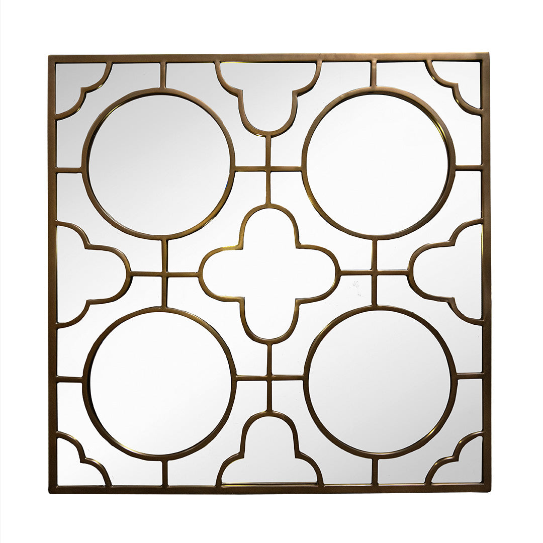 Hazel Mirror - Brass