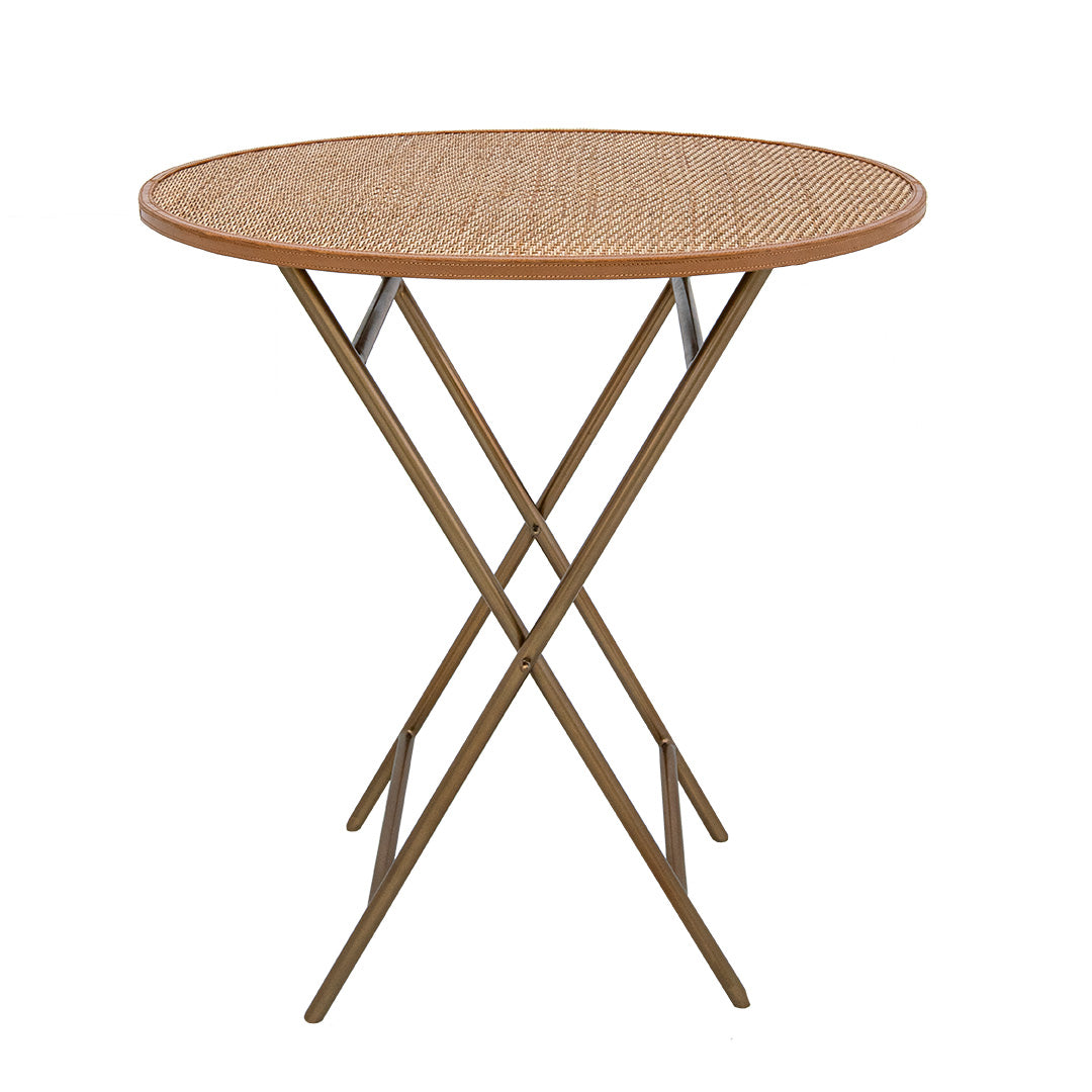Elowen Table - Metal & Rattan