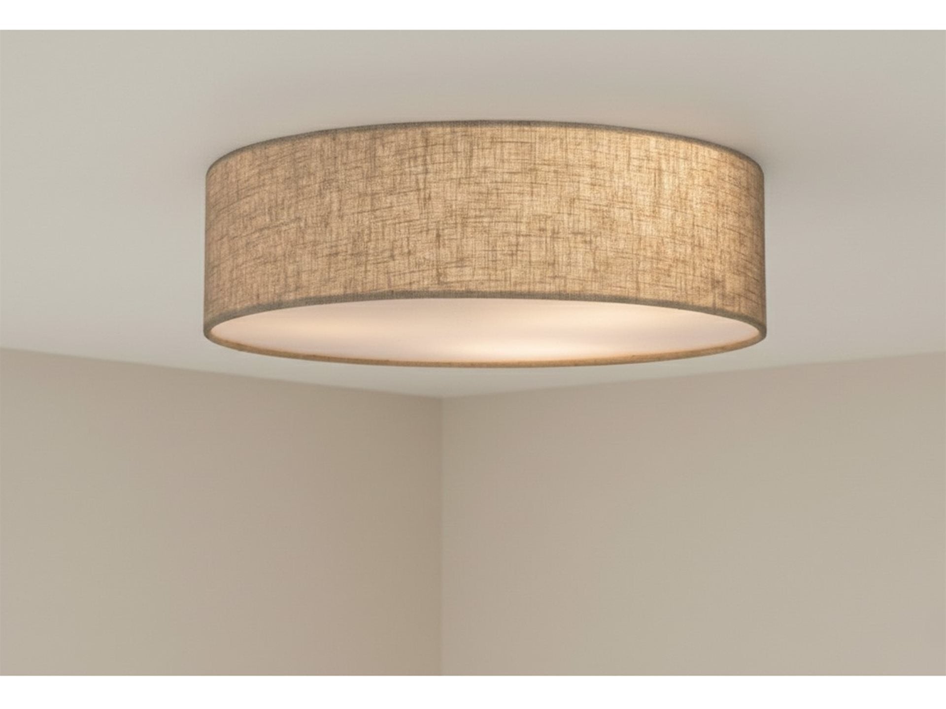 Camden Flush Ceiling Light- Black/ Cream/ Oyster Finishes