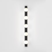 Cabaret 5 II Bathroom Wall Light- Matt Black/Polished Chrome