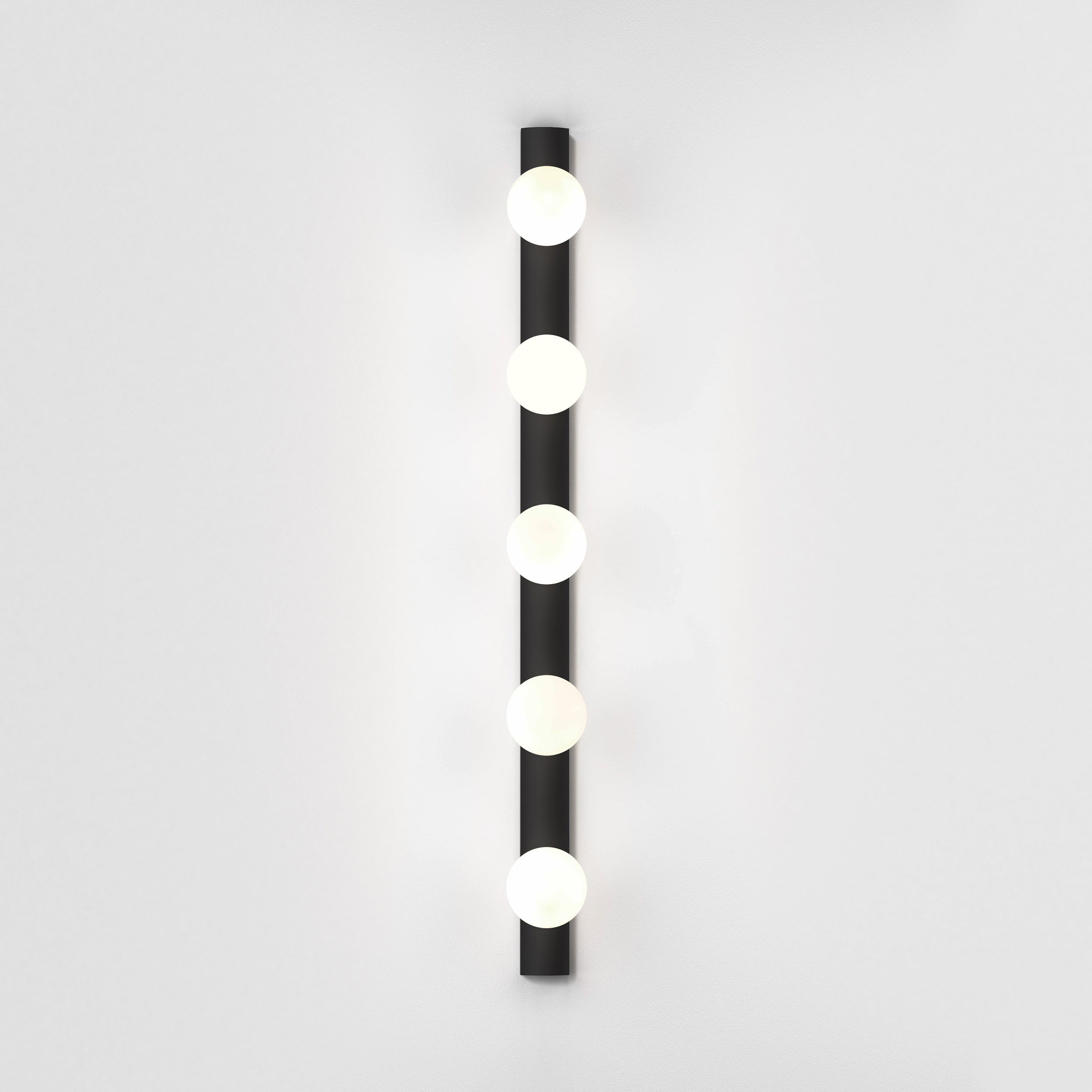 Cabaret 5 II Bathroom Wall Light- Matt Black/Polished Chrome
