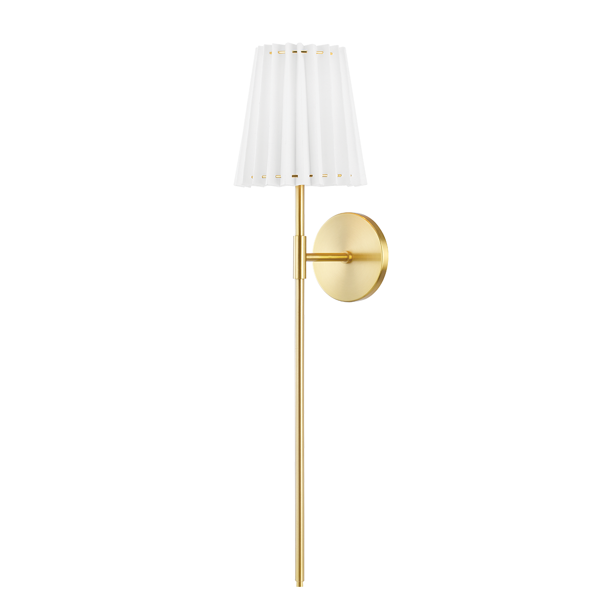 Demi 1Lt Wall Sconce -  Aged Brass/Black
