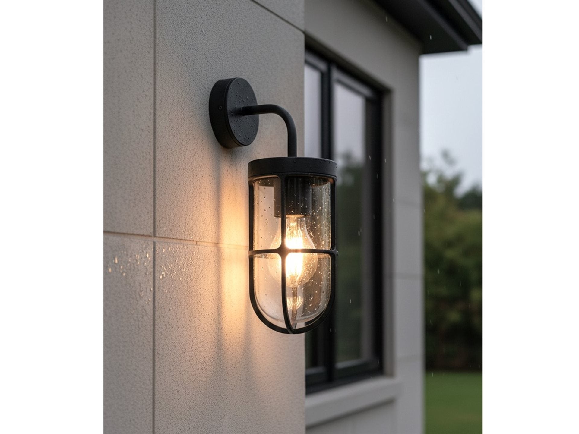 Bowen Wall Light- Black/ Rustic Brown Finishes