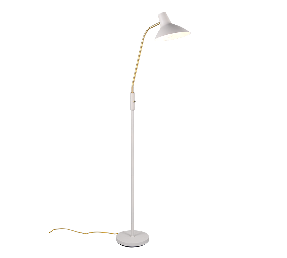 Traveller Task/Reading Floor Lamp - White/Black