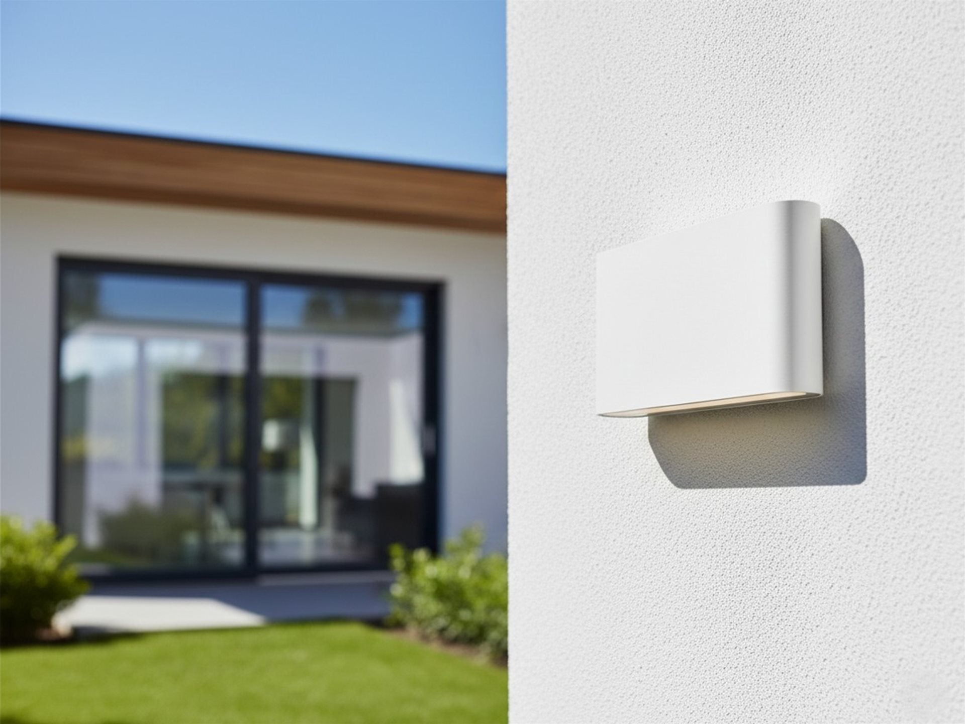 Algarve LED Wall Light- White/ Graphite