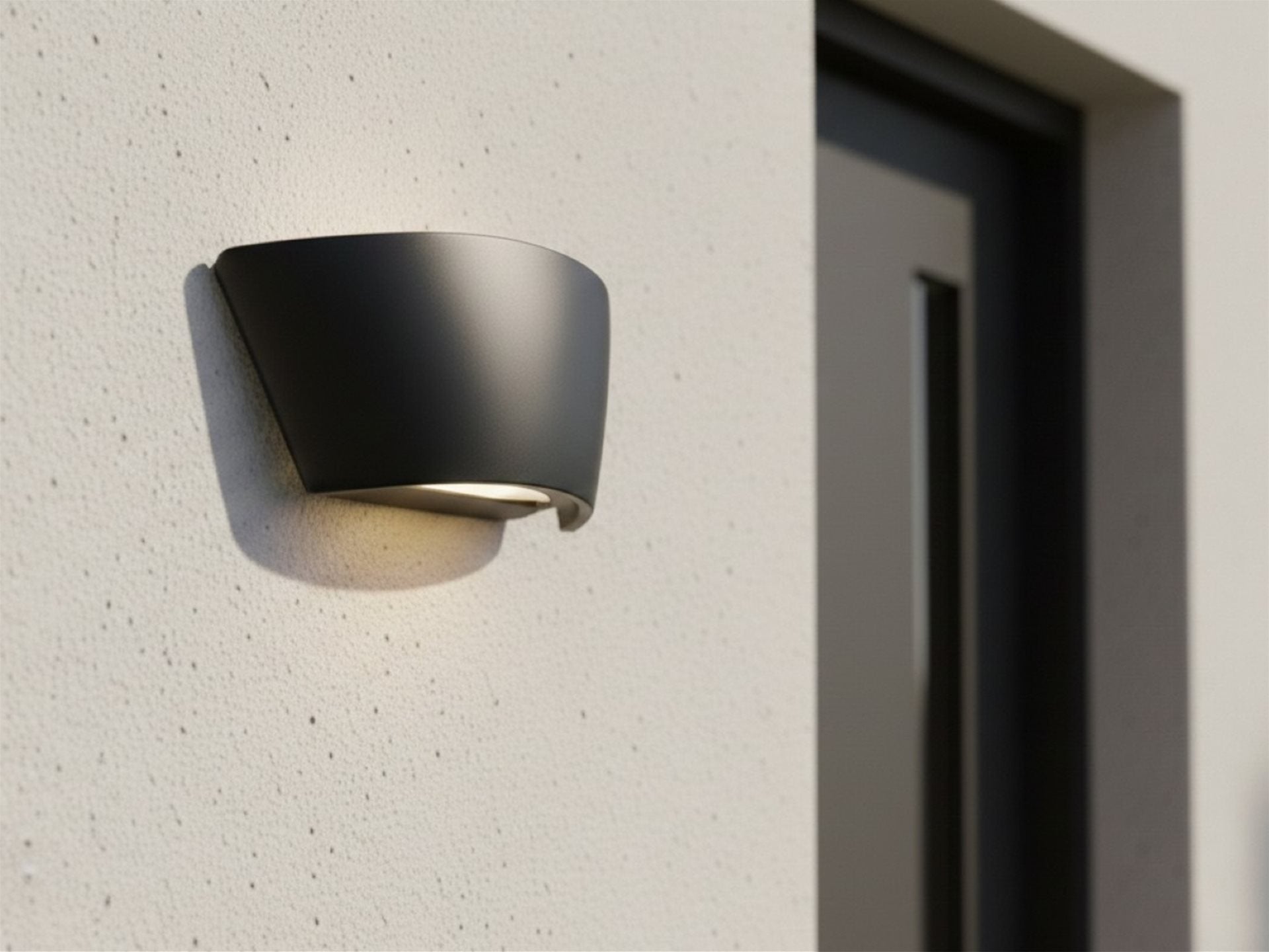 Ibiza LED Resin Wall Light- Black/ White Finish
