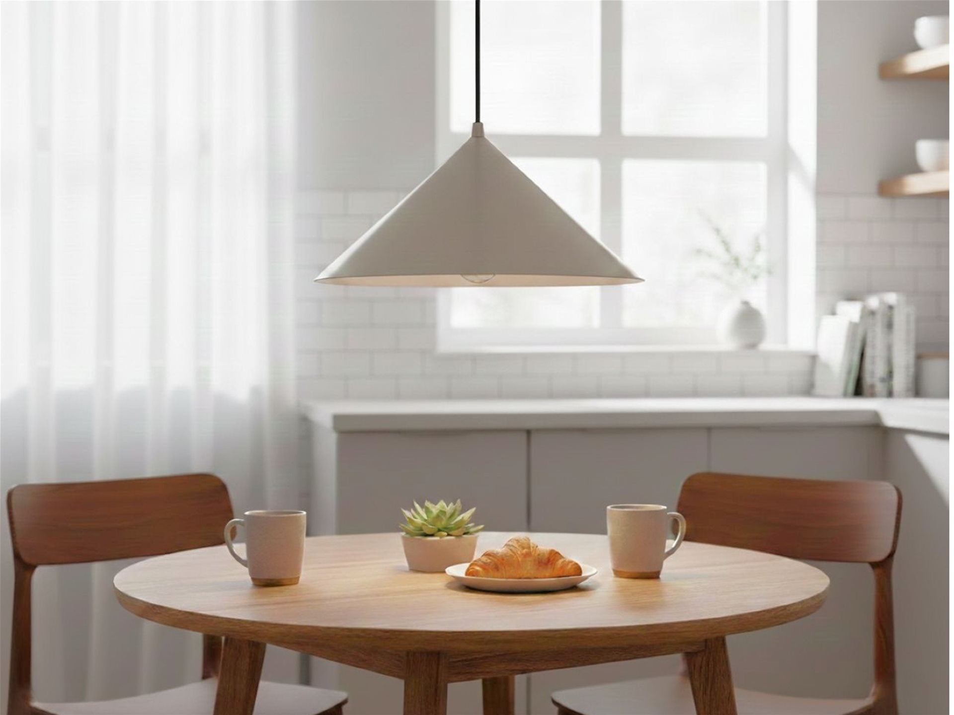 Garcia Pendant- Brushed Steel/ Brushed Brass Finishes
