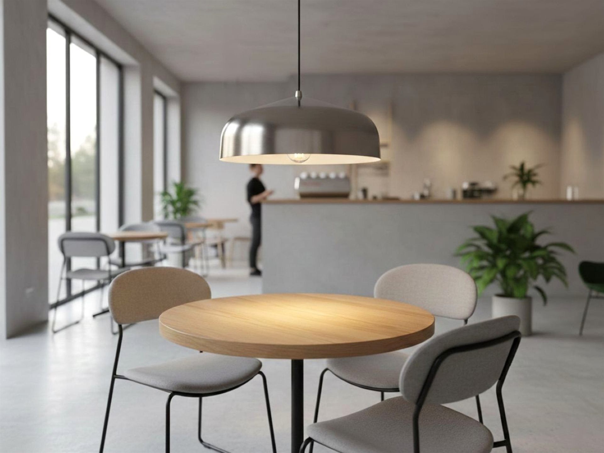 Canelo Pendant- Brushed Steel/ Brushed Brass Finishes