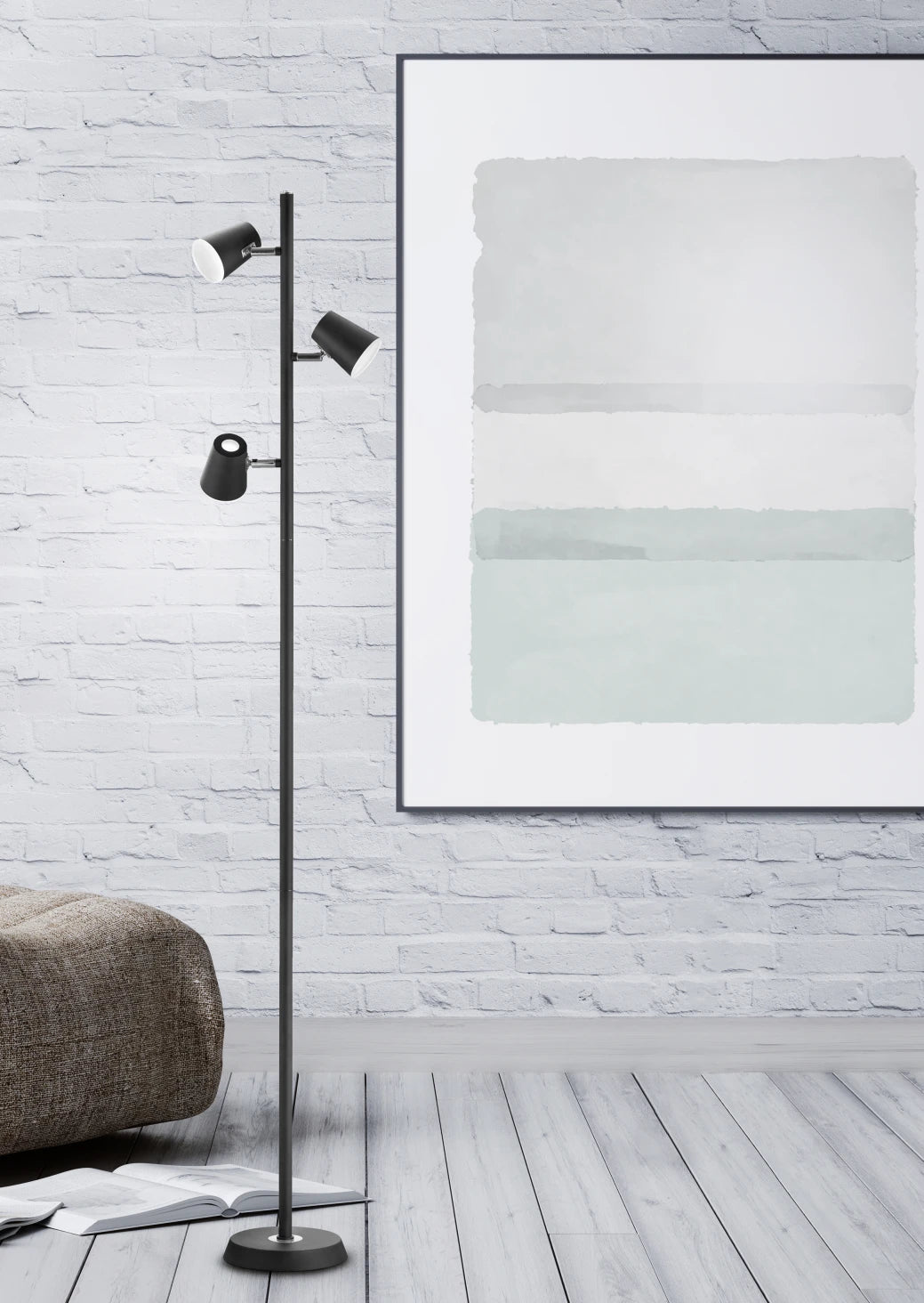 Narcos Modern LED Floor Lamp - Black