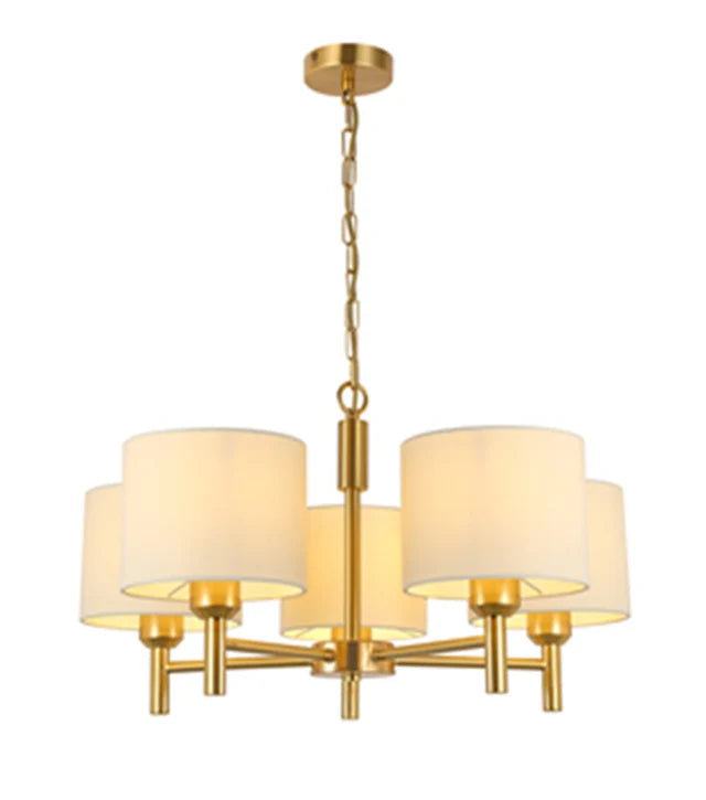 Charlie 3lt/5lt Chandelier- Gold Finish