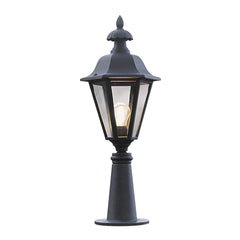 Pallas Post Light E27 IP23 - Matt Black