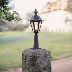 Pallas Post Light E27 IP23 - Matt Black