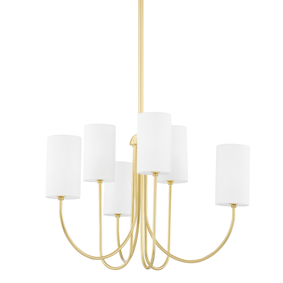 Whitby 6/10Lt Multi Arm Pendant - Aged Brass