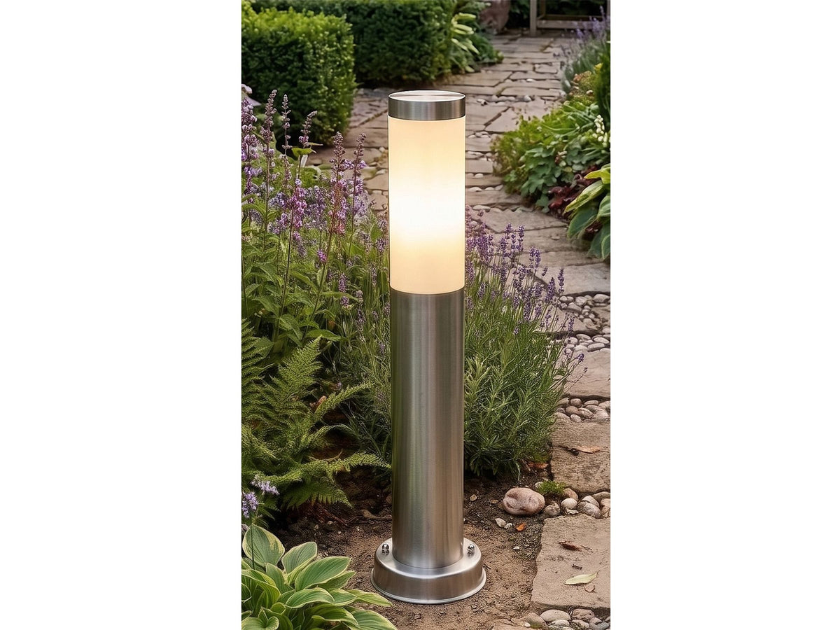 Plaza Small/ Tall Post Light- Stainless Steel