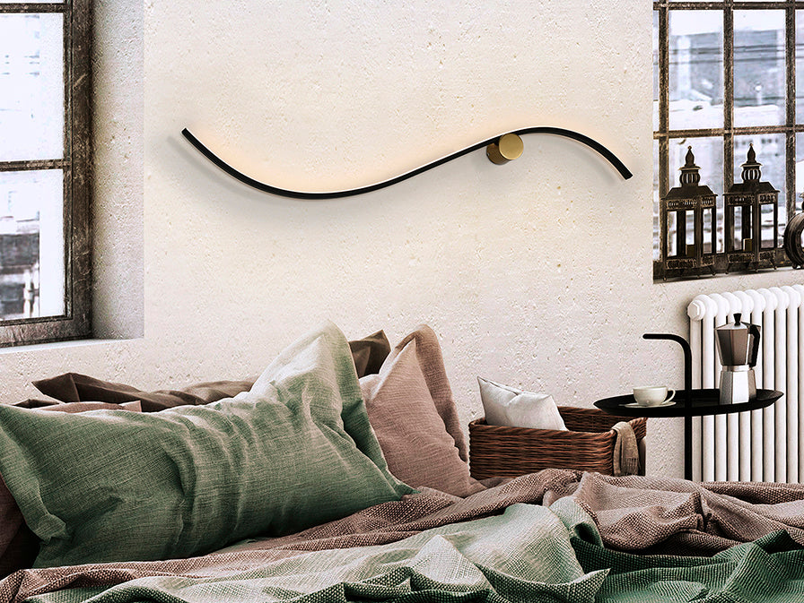 Siloe LED Wall Light - Black