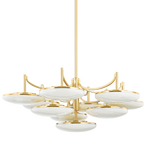 Bregman LED Chandelier - Aged Brass