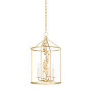 Adrienne 4Lt Lantern - Vintage Gold Leaf