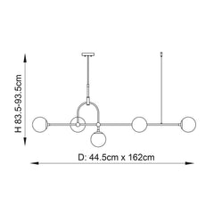 Halbrooke 5 Light Linear Pendant - Promotional Offer