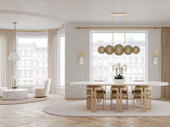 Griston LED Island Light - Aged Brass