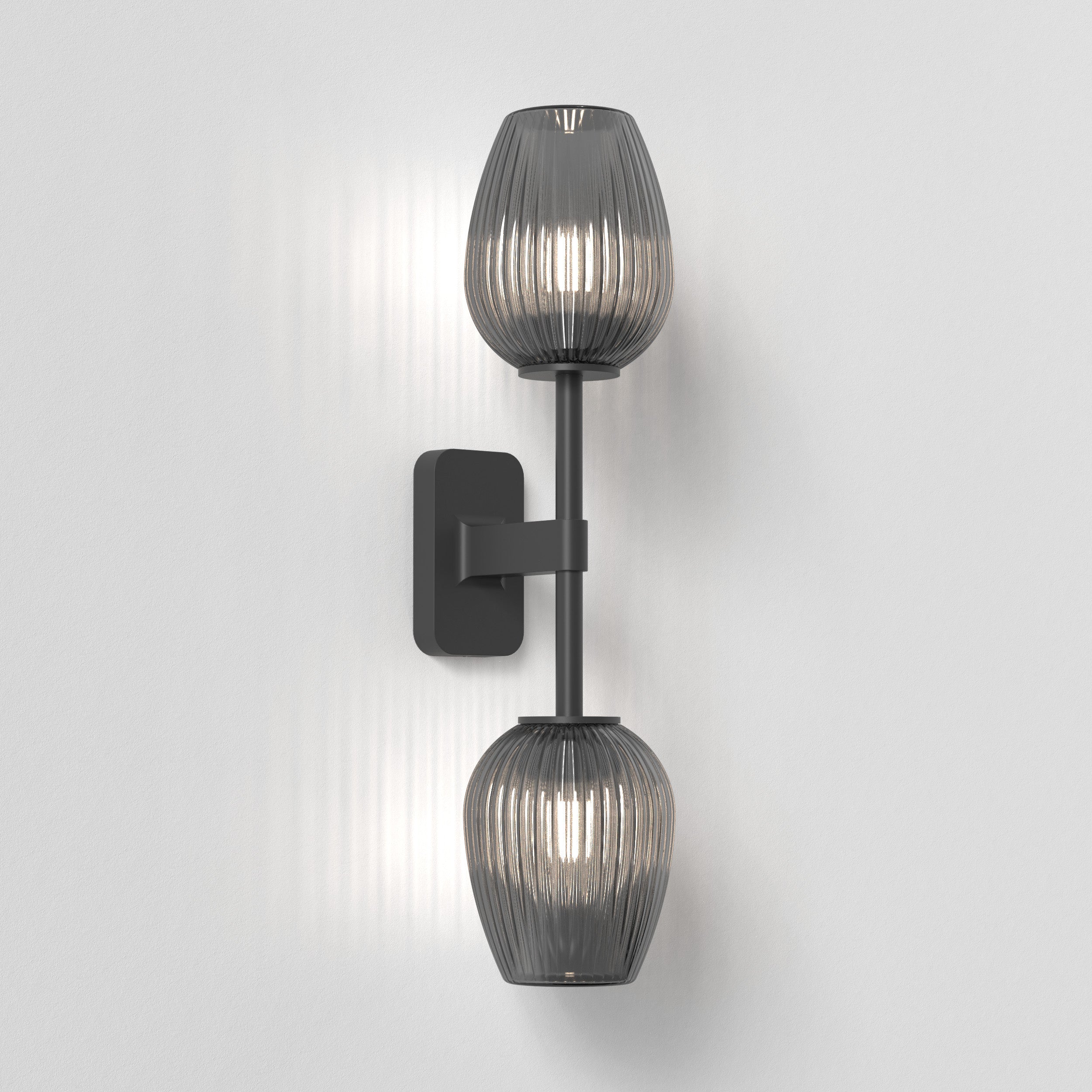 Tacoma Tulip Ribbed Glass