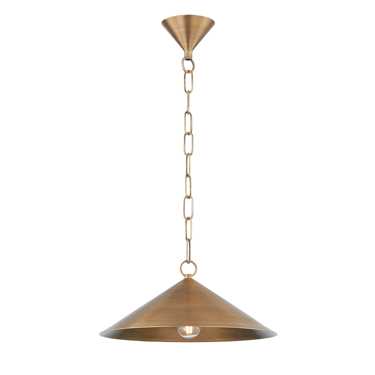 Midvale 1Lt Pendant - Patina Brass