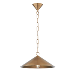 Midvale 1Lt Pendant - Patina Brass