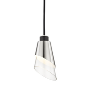Angie 1Lt Pendant - Brass/Nickel