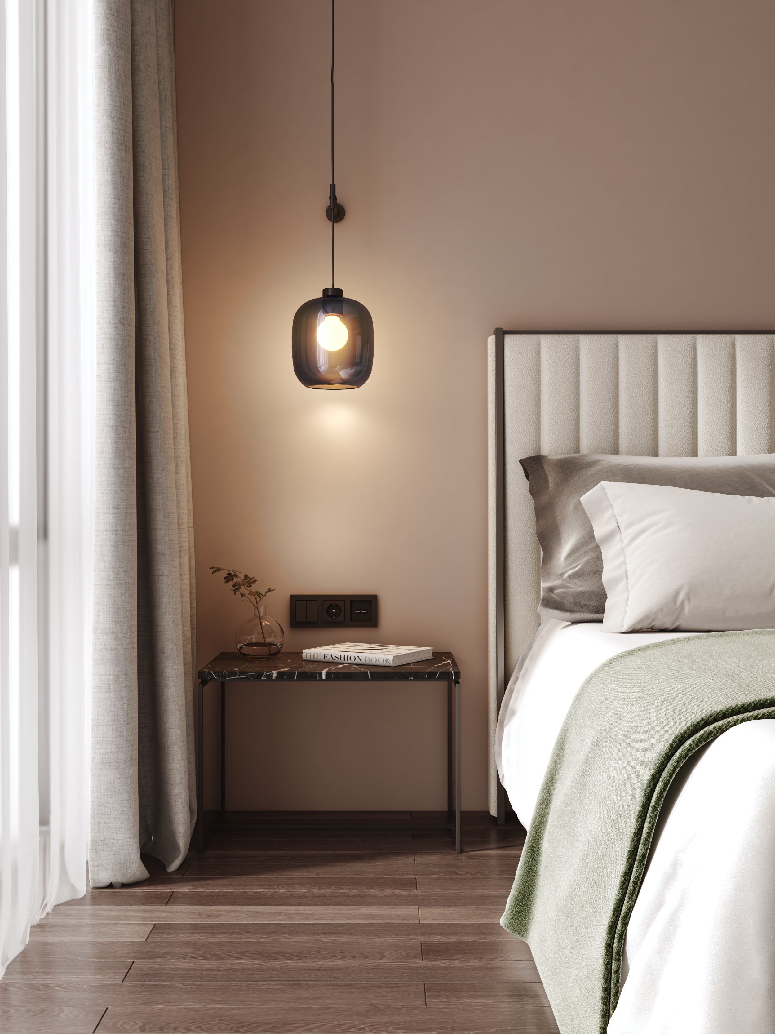 Curve Glass 220/285 Glass Shade
