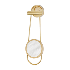 Jervis LED Wall Sconce - Brass & Alabaster