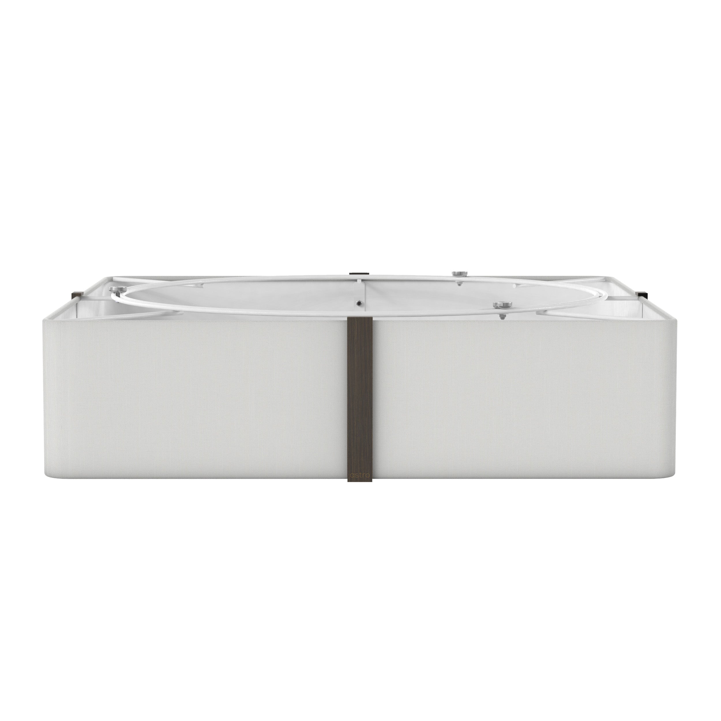 Elba Square 350/500 Shade- White/ Putty Finishes