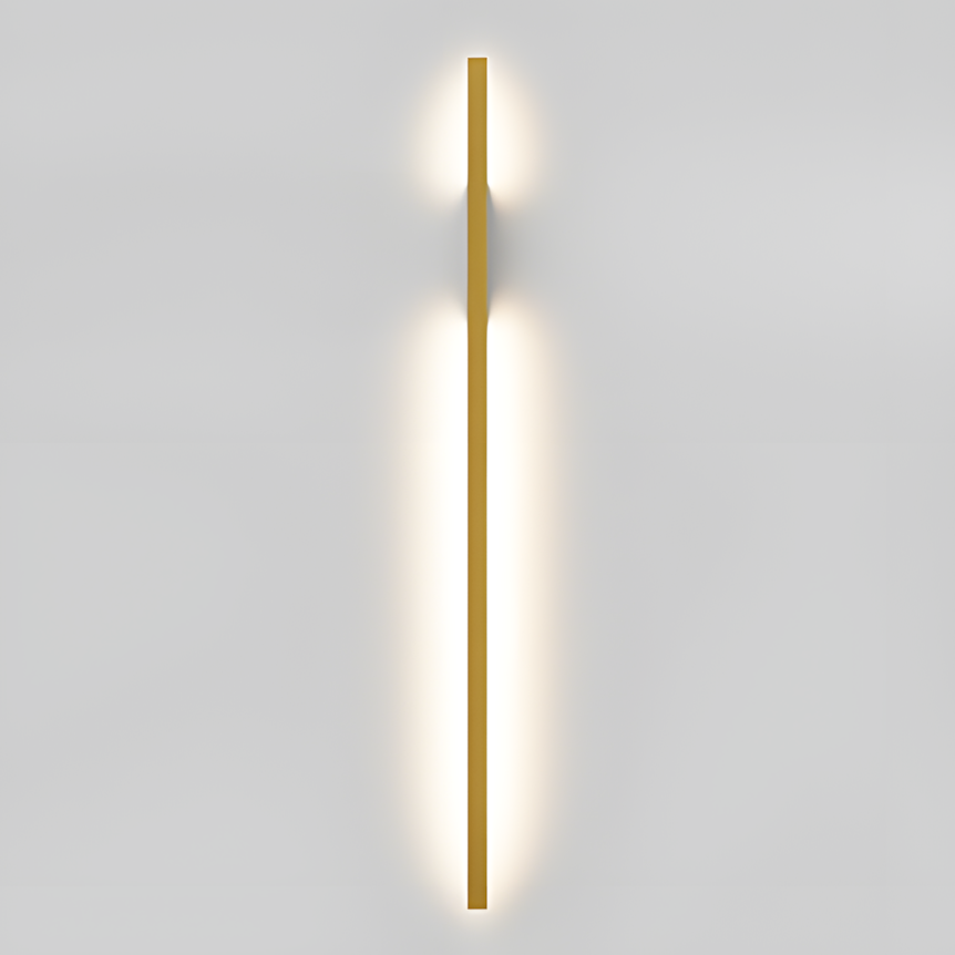 Halo LED Linear Wall Light - Brass/Black