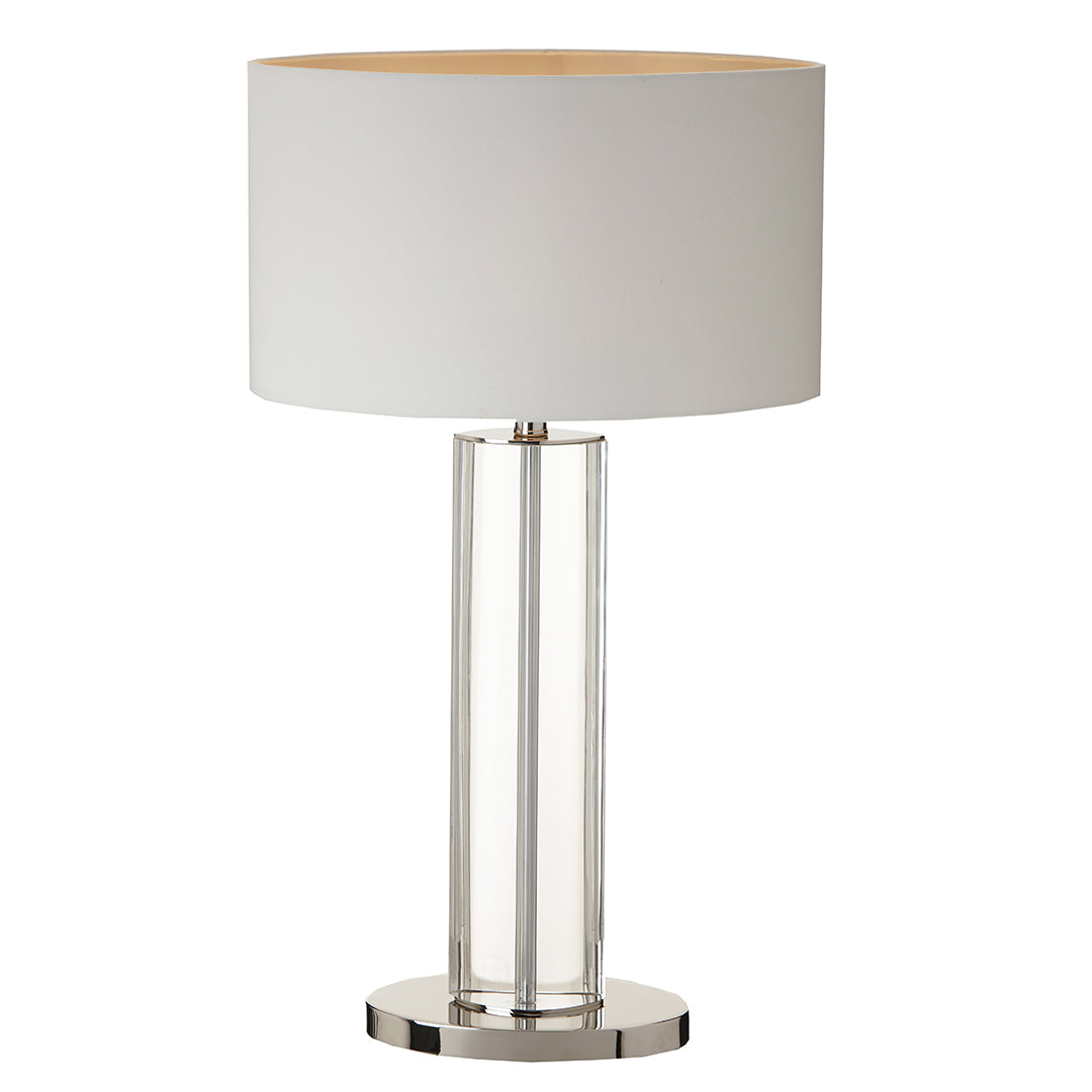 Lisle Table Lamp - Crystal & Nickel