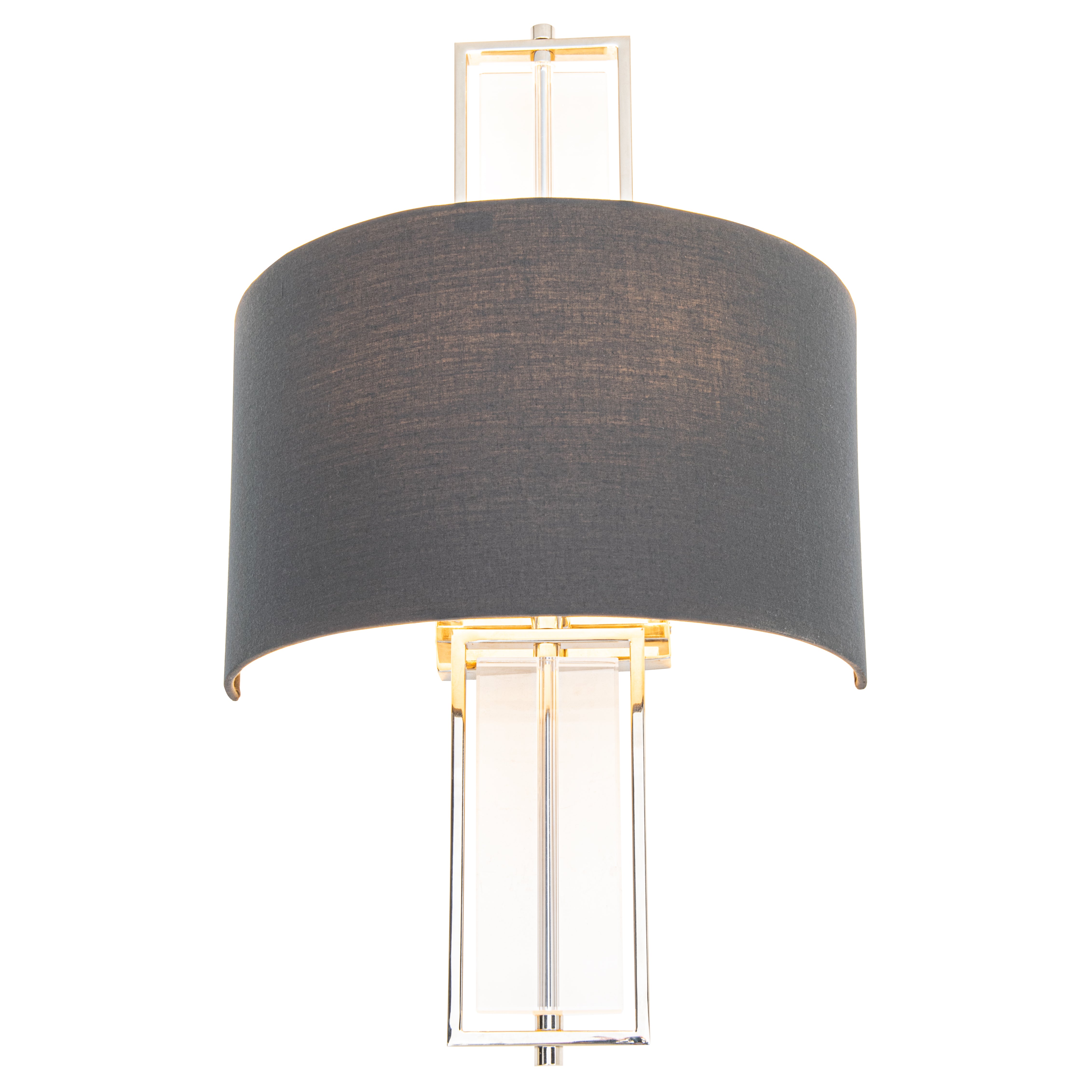Beck Wall Lamp - Nickel & Crystal
