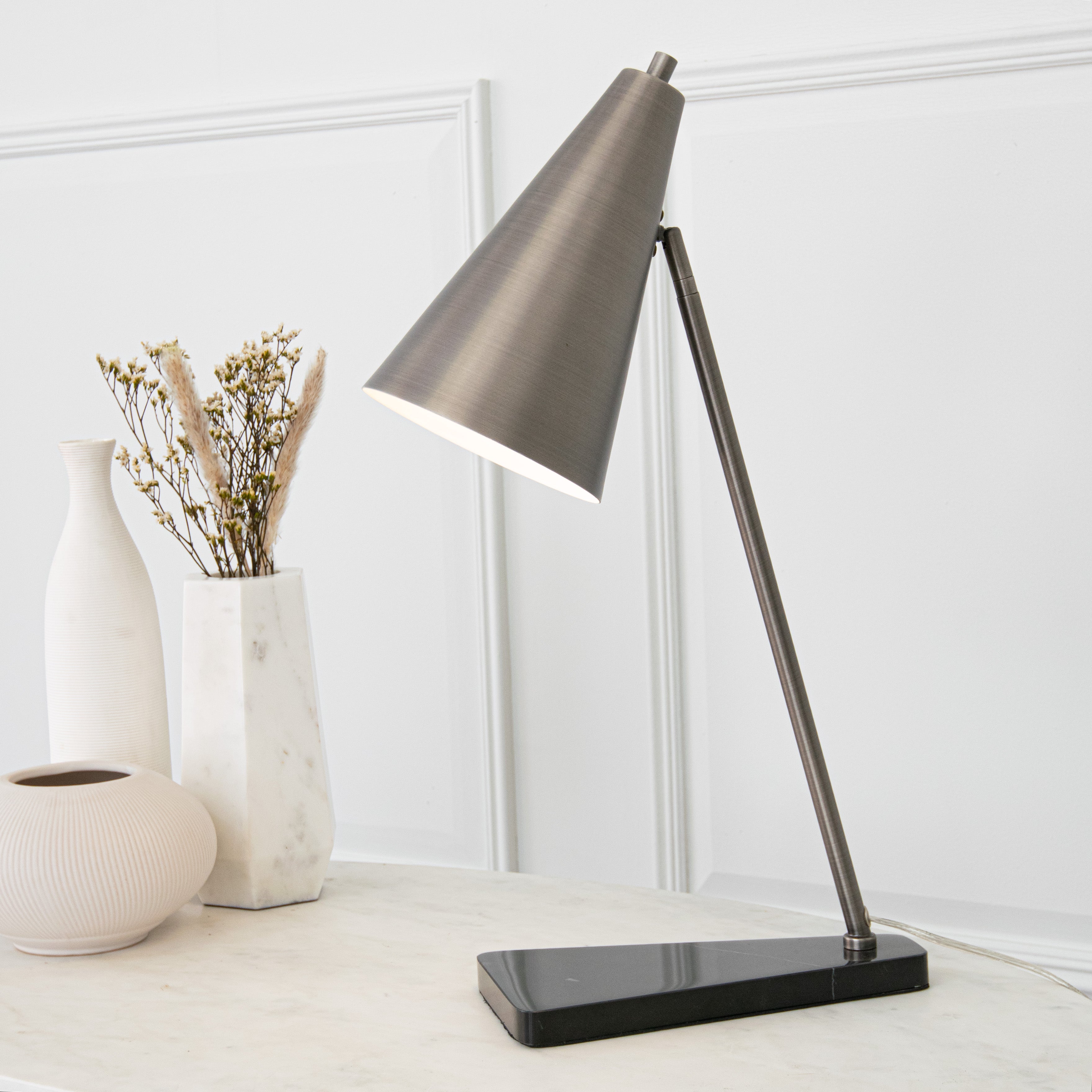 Henley Desk Lamp Pewter