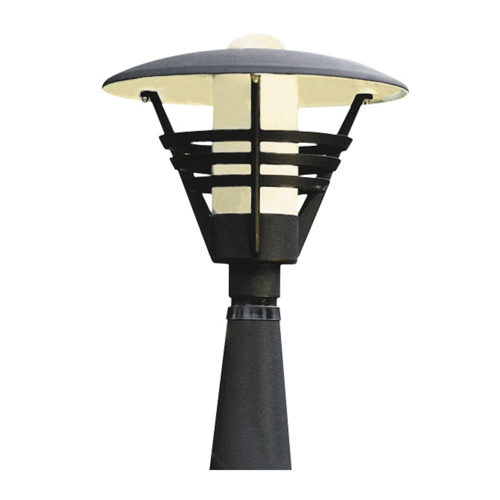 Gemini 1Lt / 2Lt Post Light Matt E27 IP23 - Black/White