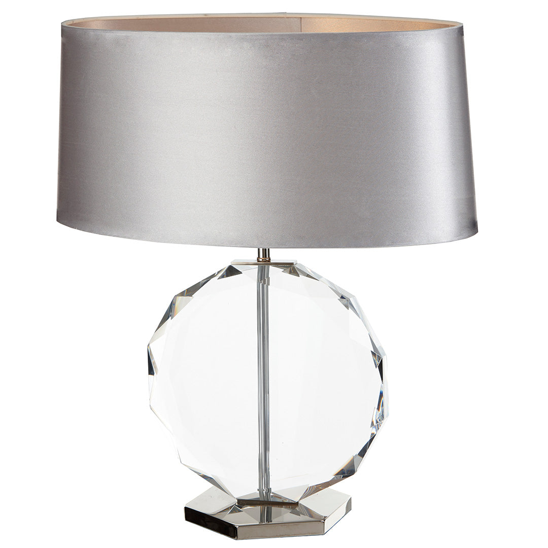 Libby Table Lamp - Crystal & Nickel