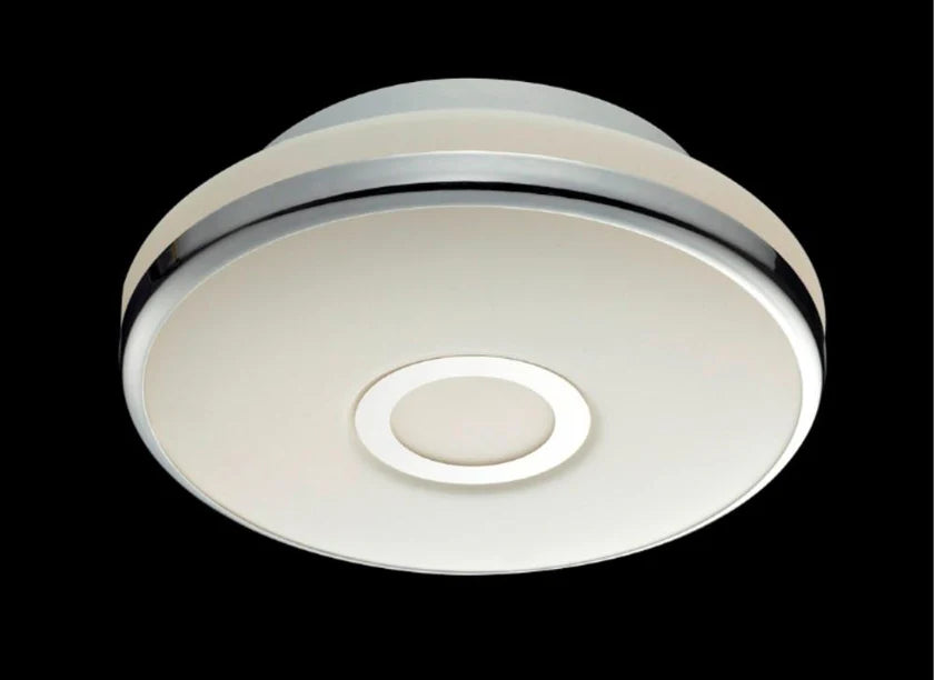 Irvine Ip44 White Flush Fitting With Opal Glass - Promotional Offer