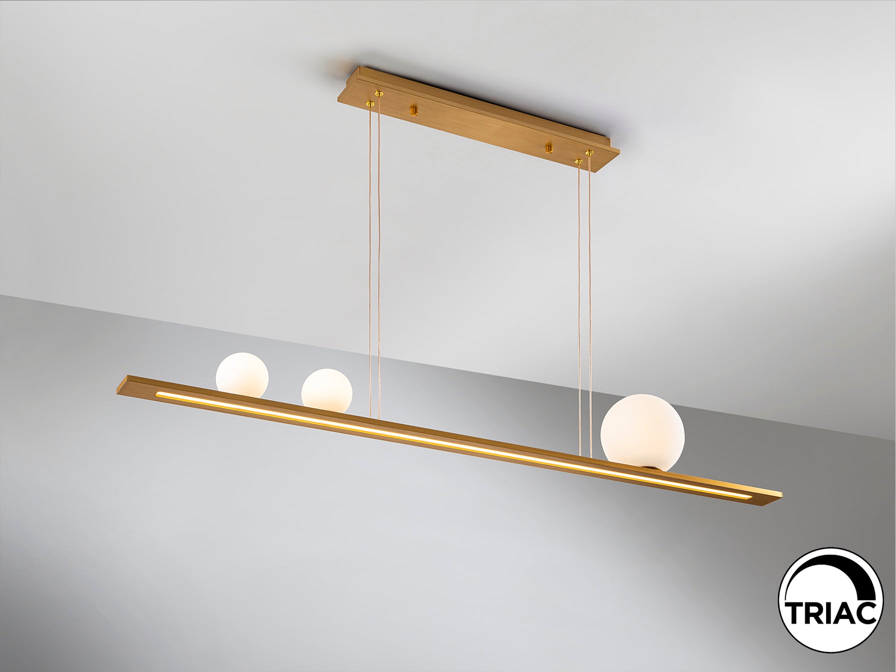 Mila Island Light- Golden/ Black Finishes