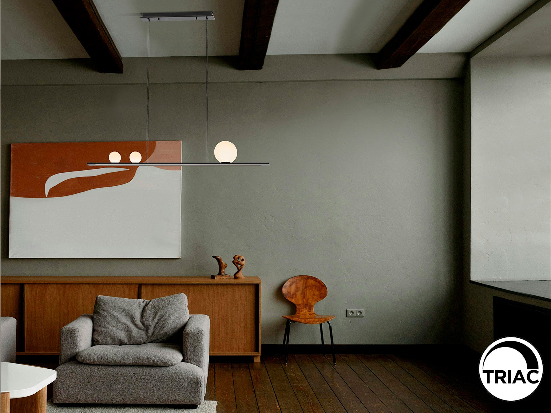 Mila Island Light- Golden/ Black Finishes