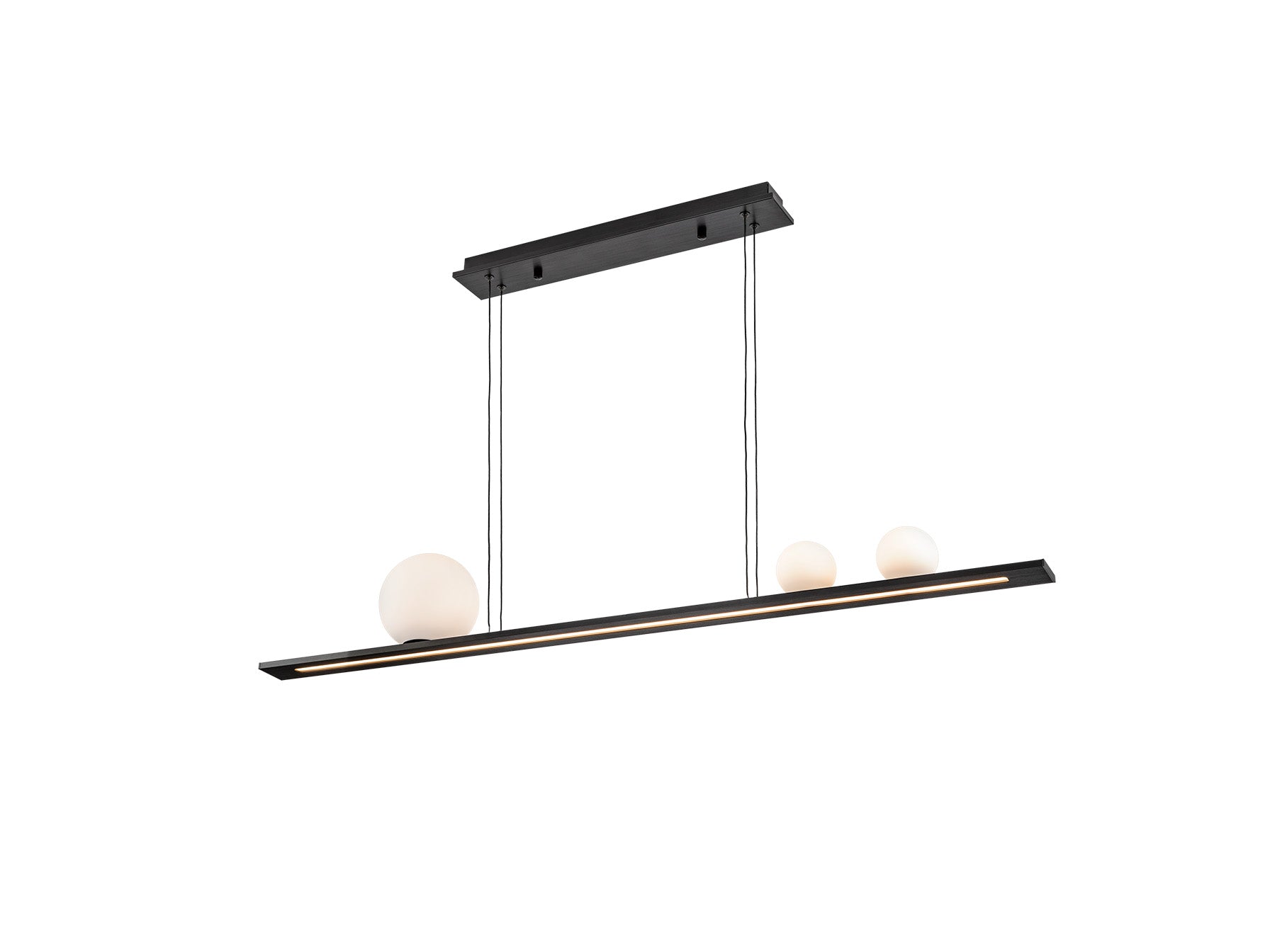 Mila Island Light- Golden/ Black Finishes