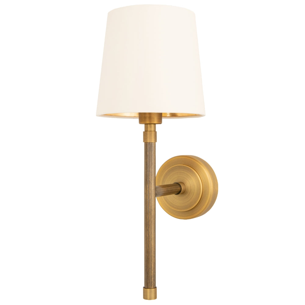 Tirso Wall Lamp - Brass & Opal Finish – Cusack Lighting