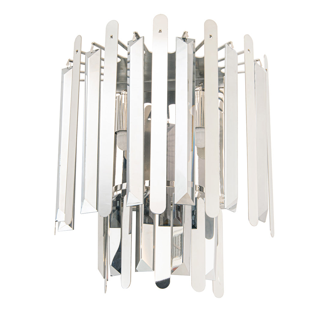 Mabel Wall Lamp - Crystal & Nickel