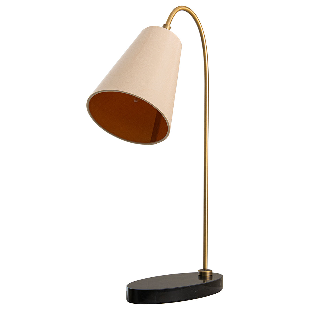 Sile Desk Lamp - Brass/Marble