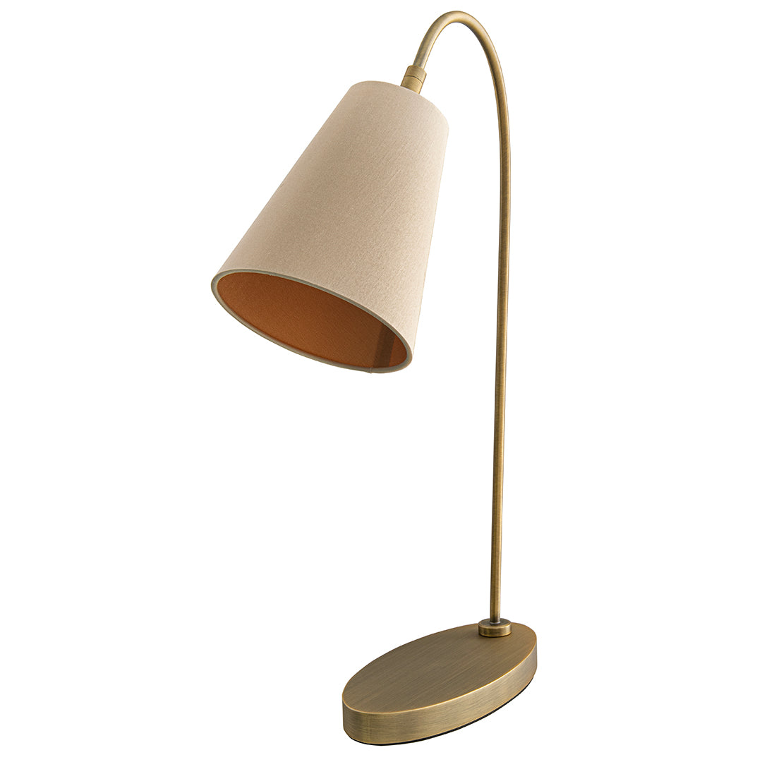 Sile Desk Lamp - Brass/Marble